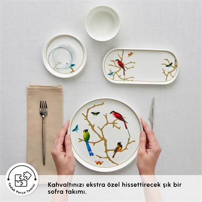 Karaca Forever Bone Elysium 28 Parça 6 Kişilik Kahvaltı Takımı