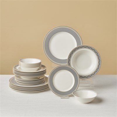 Karaca Forever Bone Globe 24 Parça 6 Kişilik Yemek Takımı
