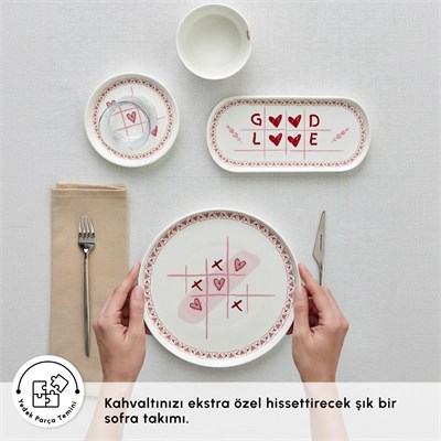 Karaca Forever Bone Lovera 28 Parça 6 Kişilik Kahvaltı Takımı