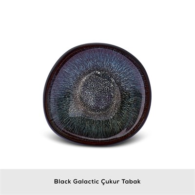 Karaca Galactic Siyah Çukur Tabak 21x20,5x5,5 cm