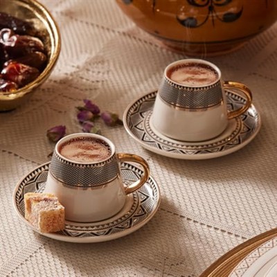 Karaca Globe 6 Kişilik Kahve Fincanı Takımı 90 ml