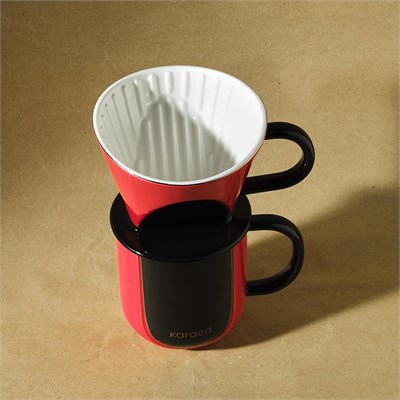 Karaca Hatır Drıpper Kupa Seti 350 Ml Kırmızı