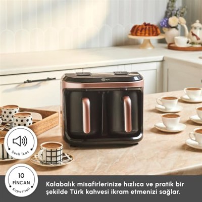 KARACA Hatır Hüp Düet Aroma Türk Kahve Makinesi Rosegold