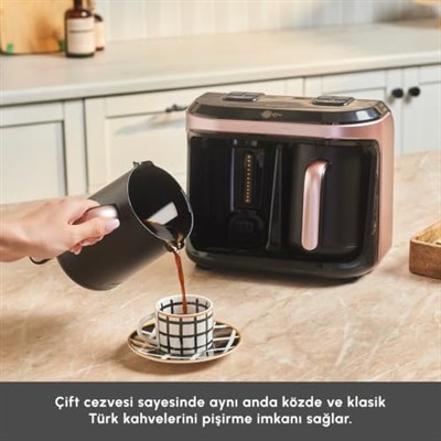 KARACA Hatır Hüp Düet Aroma Türk Kahve Makinesi Rosegold
