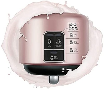 Karaca Hatır Mod Sütlü Türk Kahve Makinesi, 300 ml 5 Fincan, 735 W, Sütlü İçecek Ayarı, Otomatik Kapanma, Rose Gold