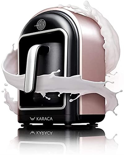 Karaca Hatır Mod Sütlü Türk Kahve Makinesi, 300 ml 5 Fincan, 735 W, Sütlü İçecek Ayarı, Otomatik Kapanma, Rose Gold