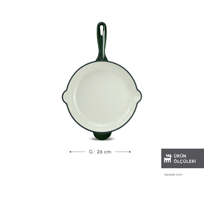 Karaca Heritage Demir Döküm Emayeli Tava 26 cm