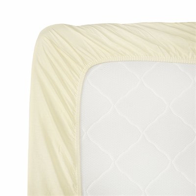 Karaca Home %100 Pamuk Düz Çarşaf Çift Kişilik Sarı