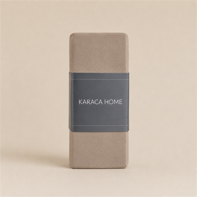 Karaca Home %100 Pamuk Lastikli Çarşaf Tek Kişilik Toprak
