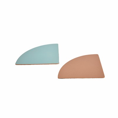 Karaca Home 2li Bardak Altlığı Set 11x11 cm Pembe Mavi