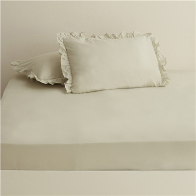 Karaca Home Basic %100 Pamuk Çift Kişilik Düz Çarşaf Adaçayı