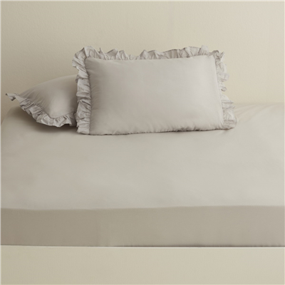 Karaca Home Basic %100 Pamuk Çift Kişilik Düz Çarşaf Adaçayı