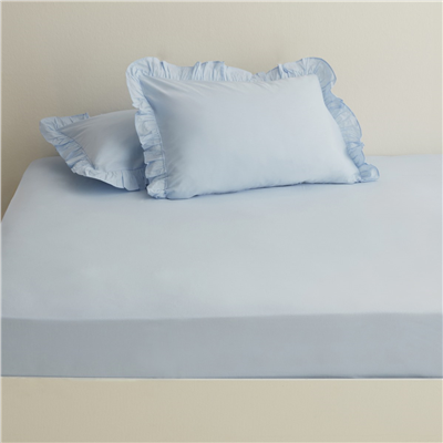 Karaca Home Basic %100 Pamuk Çift Kişilik Düz Çarşaf Adaçayı