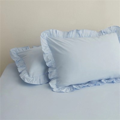Karaca Home Basic 2li Fırfırlı Yastık Kılıfı Adaçayı