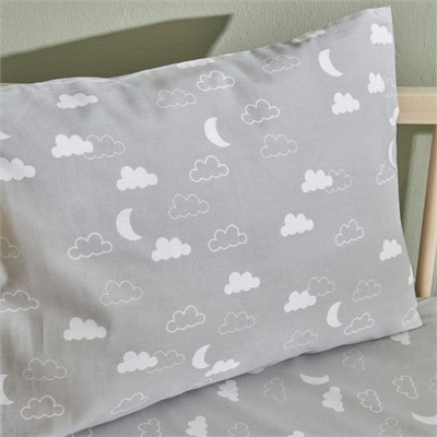 Karaca Home Bebek Cloudy Yastık Çarşaf Set Gri