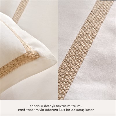Karaca Home Bride Carina 80 Tel %100 Pamuk 8 Parça Evlilik Paketi Gold