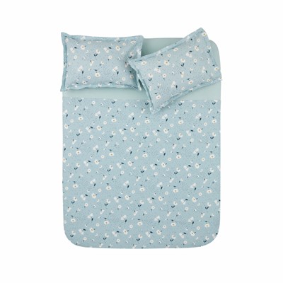 Karaca Home Daisy %100 Pamuk Tek Kişilik Nevresim Takımı Mint