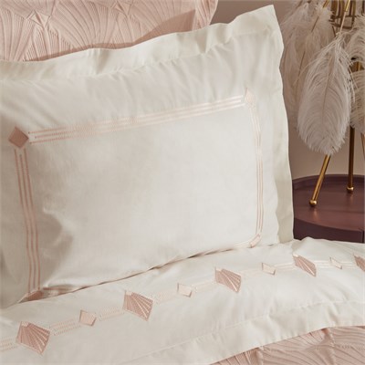 Karaca Home Diamond Çift Kişilik 7 Parça Düet Set Somon