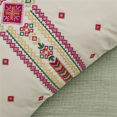 Karaca Home Elvra %100 Pamuk Nish Set Çift Kişilik Pike Takımı Multicolour