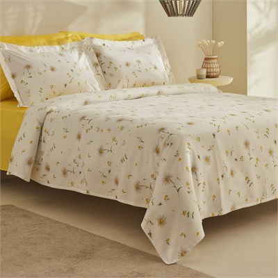 Karaca Home Emma %100 Pamuk Tek Kişilik Pike Takımı Sarı