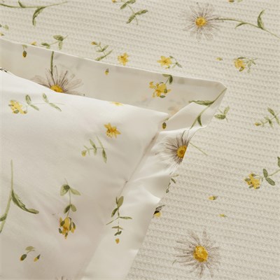 Karaca Home Emma %100 Pamuk Tek Kişilik Pike Takımı Sarı