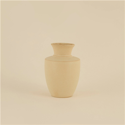 Karaca Home Enna Vazo Bej 14,5x14,5x22 cm