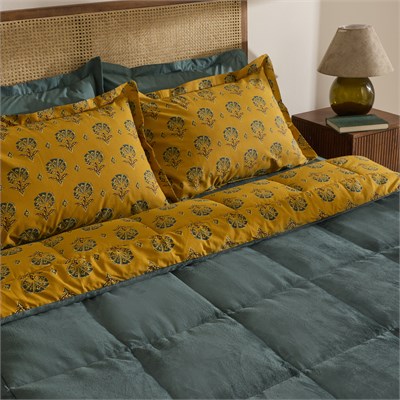 Karaca Home Harvest %100 Pamuk Welsoft Çift Kişilik Comfort Set Yeşil