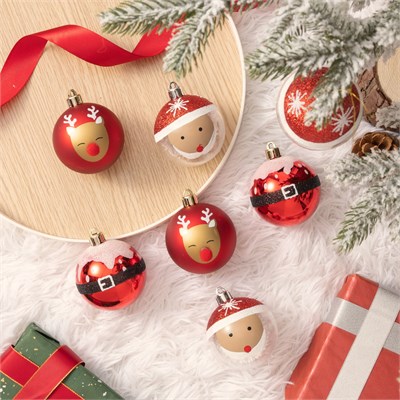 Karaca Home Karaca 10lu Set Top Santa Ağaç Süsü  6 cm