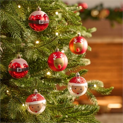 Karaca Home Karaca 10lu Set Top Santa Ağaç Süsü  6 cm