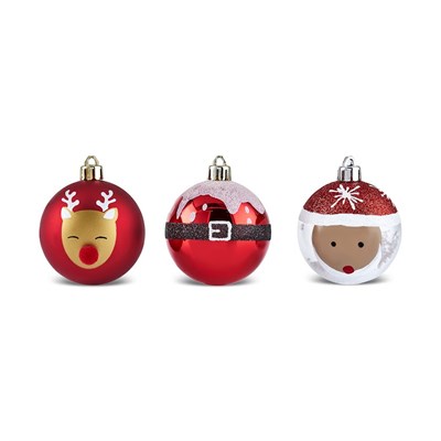 Karaca Home Karaca 10lu Set Top Santa Ağaç Süsü  6 cm