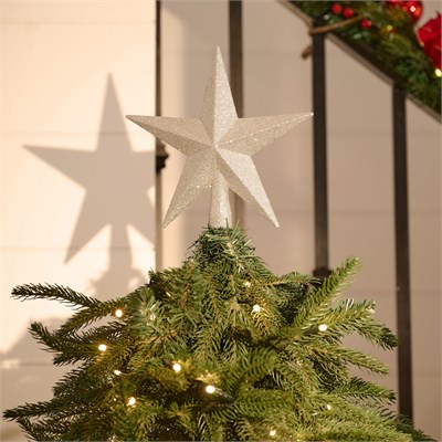 Karaca Home Karaca New Year Yılbaşı Yıldız Ağaç Başlığı Sİlver 20 cm