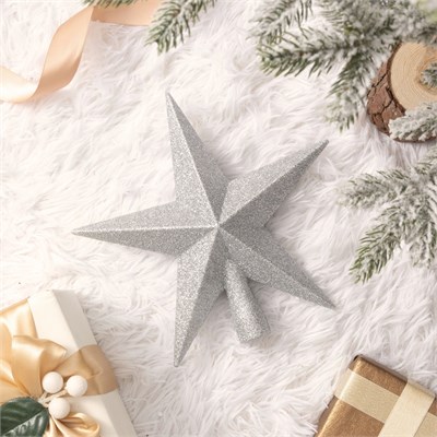 Karaca Home Karaca New Year Yılbaşı Yıldız Ağaç Başlığı Sİlver 20 cm