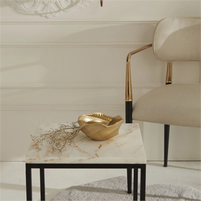 Karaca Home Lana Dekoratif Orta Kase Gold 14,3 x14,8 x 6,5 cm