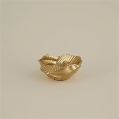 Karaca Home Lana Dekoratif Orta Kase Gold 14,3 x14,8 x 6,5 cm