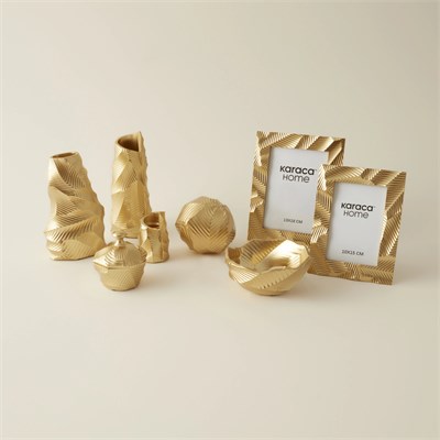 Karaca Home Lana Şamdan Gold 6,5 x 5,8 x 9,8 cm