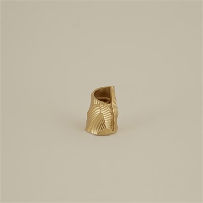 Karaca Home Lana Şamdan Gold 6,5 x 5,8 x 9,8 cm