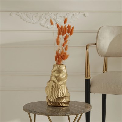 Karaca Home Lana Vazo Gold  12x7,9x20 cm