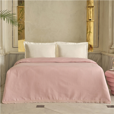 Karaca Home Lessie %100 Pamuk Fistolu Tek Pike