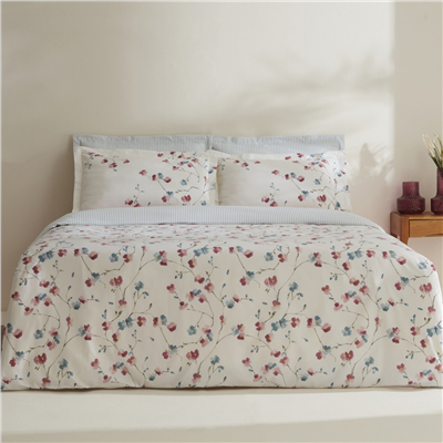 Karaca Home Lilian %100 Pamuk 120 Tel Saten Nevresim Takımı