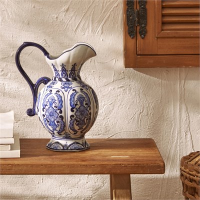 Karaca Home Lisbon Kulplu Vazo 18 cm