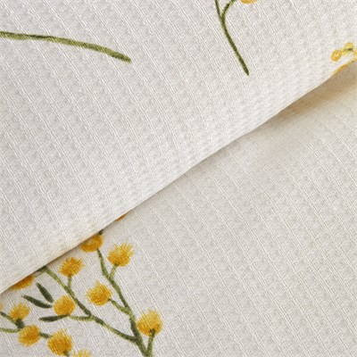 Karaca Home Loretta %100 Pamuk Tek Kişilik Pike Takımı Sarı
