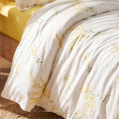 Karaca Home Loretta %100 Pamuk Tek Kişilik Nevresim Takımı Sarı