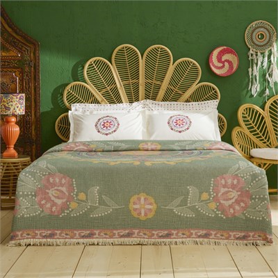 Karaca Home Luneor %100 Pamuk Nish Set Çift Kişilik Pike Takımı Multicolour