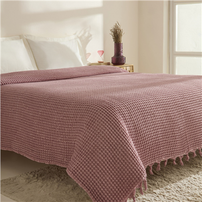 Karaca Home Mady Waffle Tek Pike Pembe