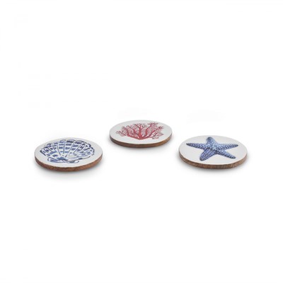 Karaca Home Mango Marin Bardak Altlığı 3lü Set 10 cm