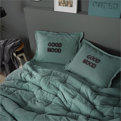Karaca Home Motto Cotton Comfort Çift Kişilik Uyku Seti Petrol
