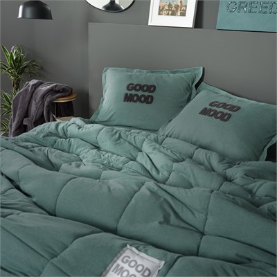 Karaca Home Motto Cotton Comfort Çift Kişilik Uyku Seti Petrol