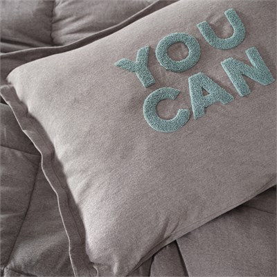 Karaca Home Motto Cotton Comfort Tek Kişilik Uyku Seti Gri