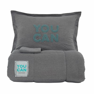 Karaca Home Motto Cotton Comfort Tek Kişilik Uyku Seti Gri