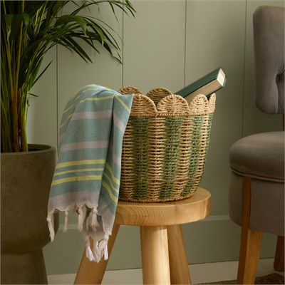 Karaca Home Nelia Dekoratif Sepet Saksı 30x25 cm